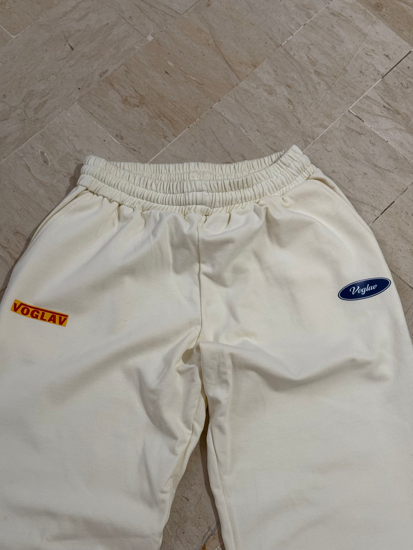 Baggy sweatpants by Voglav in Off-white