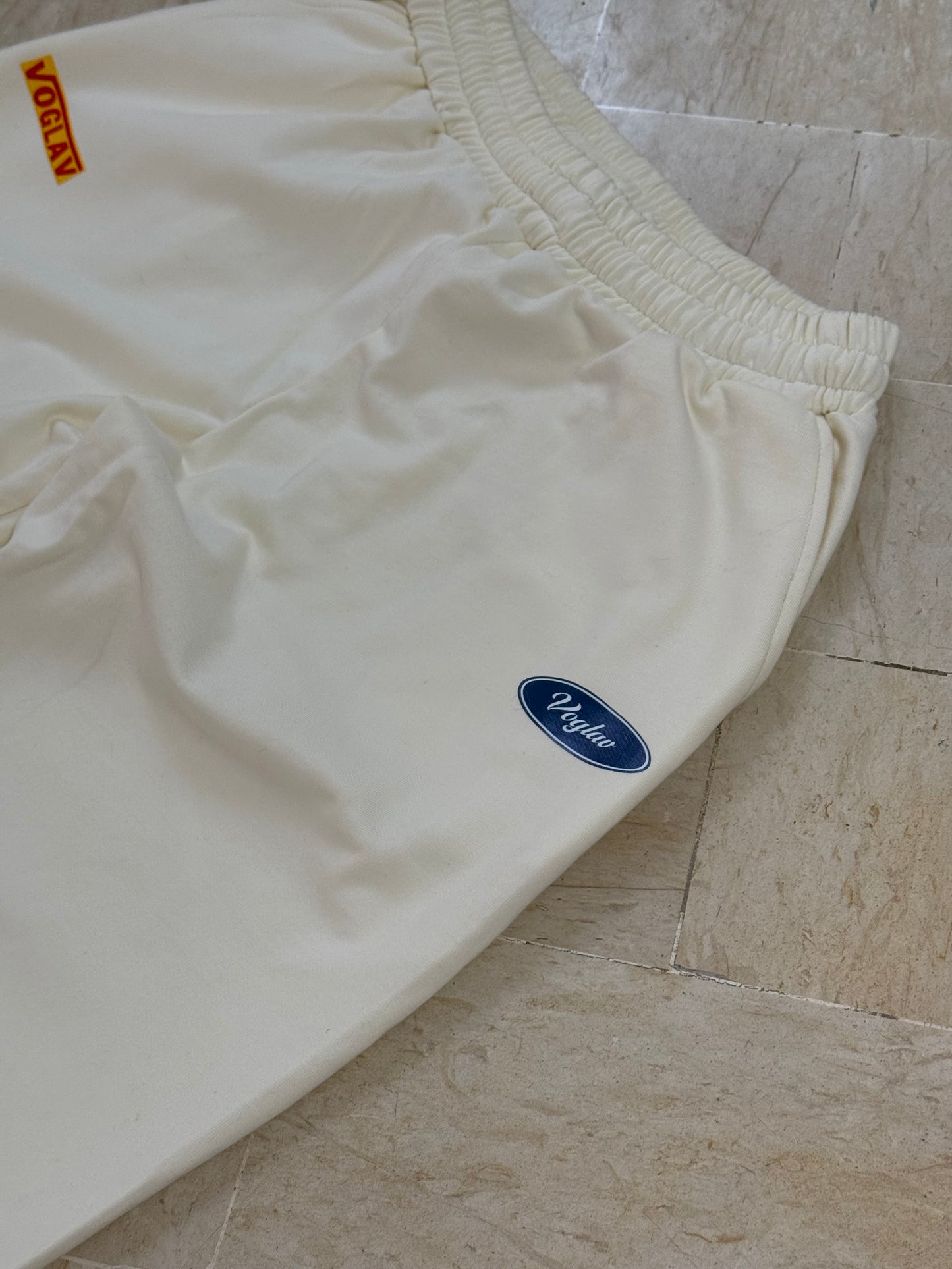 Baggy sweatpants by Voglav in Off-white